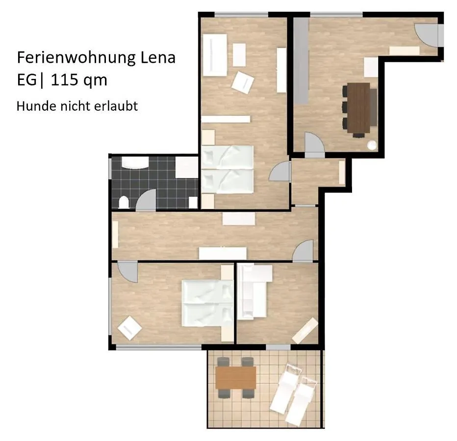 Ferienwohnungen Bachblick Übersee Apartment